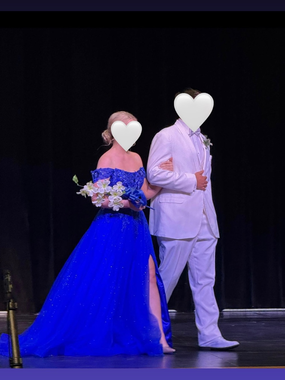 Alyce Paris Royal Blue Off-Shoulder Strapless Ball Gown